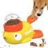 Duck-Shaped Interactive Dog Treat Dispenser and Slow Feeder Bowl - Puzzle Toy for Mental Stimulation with Adjustable Food Outlet for Small to Medium Pets