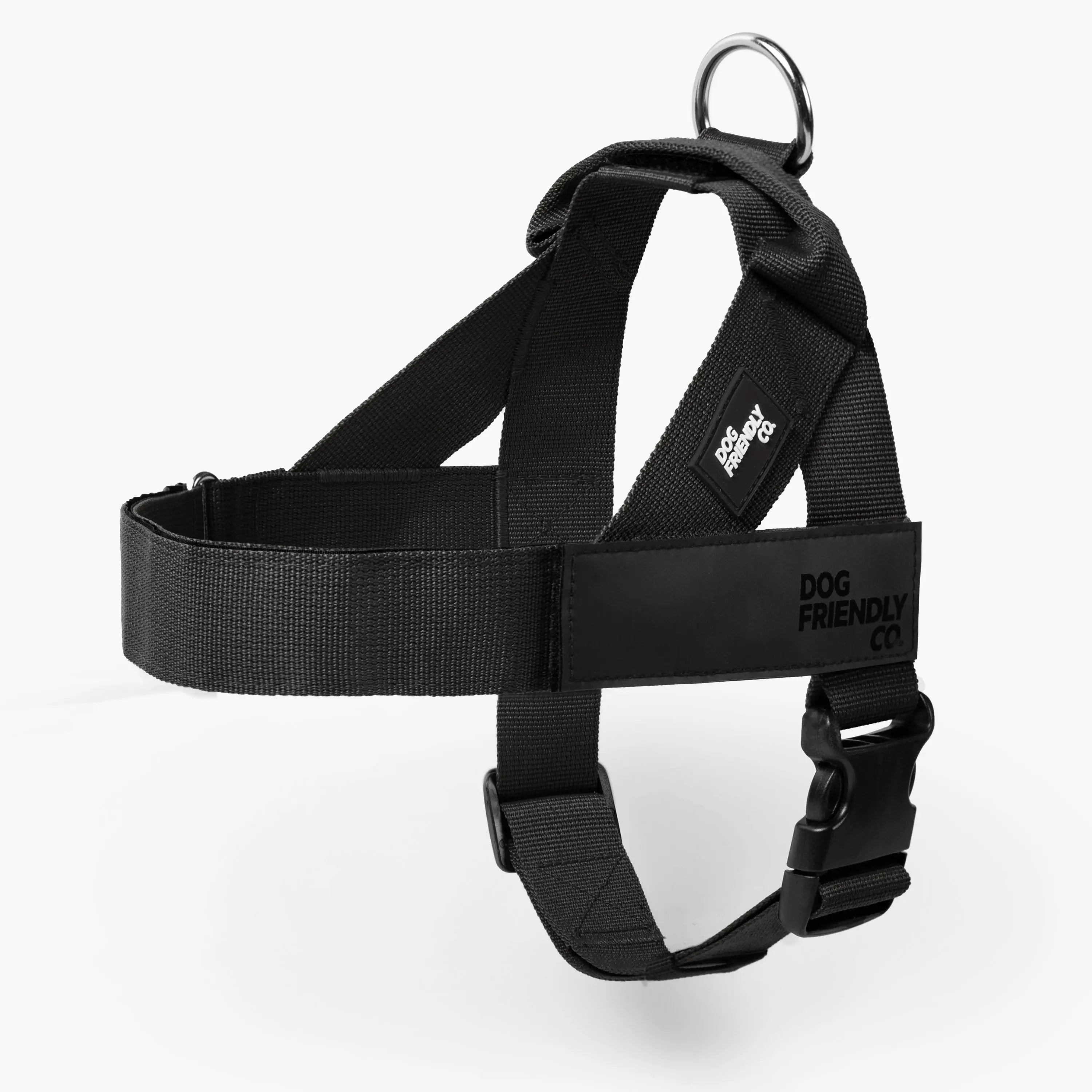 No-Pull Dog Harness Adjustable features built-in grab handle, heavy-duty D-ring, and customizable fit for all dogs.