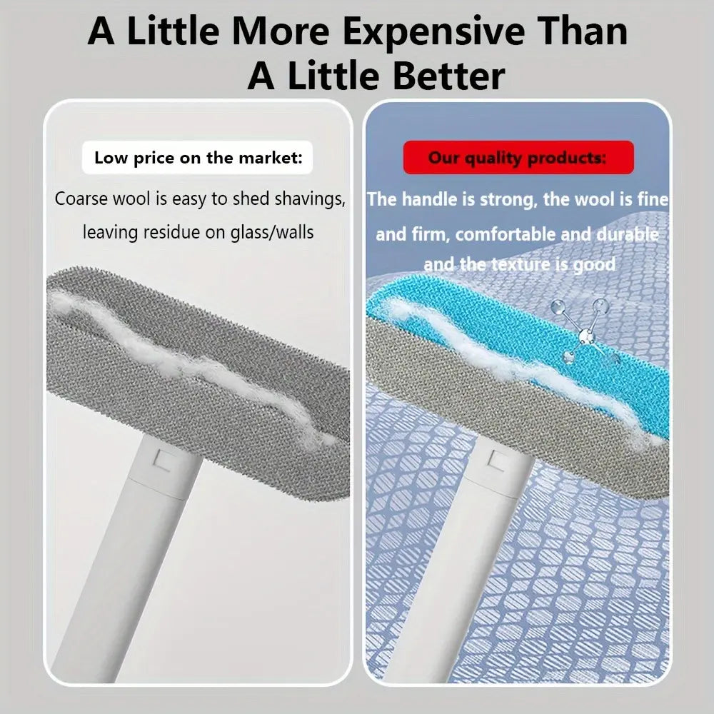 Upgraded Reusable Pet Hair Remover Brush – Extra-Long Handle Lint Cleaner for Dog &amp; Cat Hair, Washable Multi-Surface Tool for Furniture, Bedding, Clothes &amp; Car Interiors