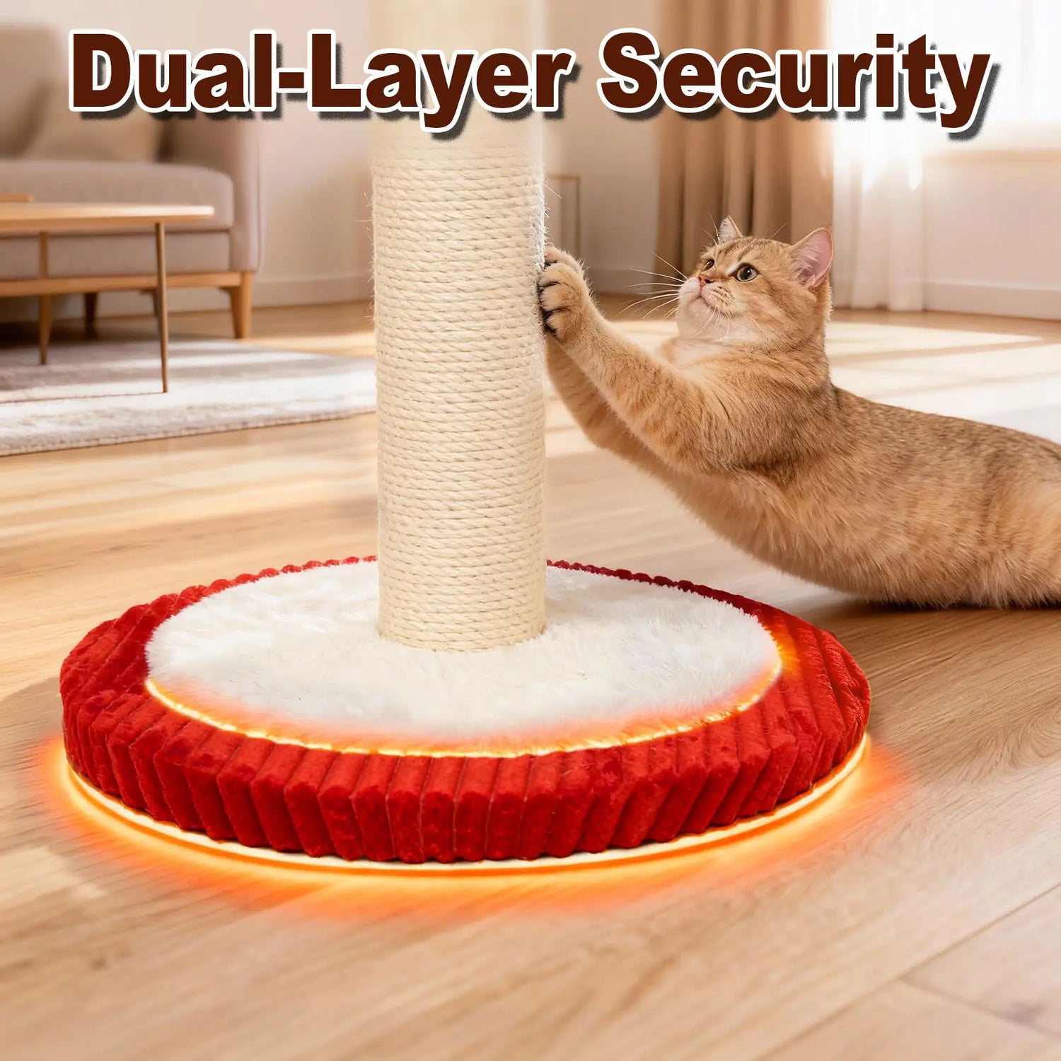 【Summervibes】Catails Cat Scratching Post 39.7"Tall Cat Tree Cat Tower Carousel Cat Scratching Posts Suitable for Kittens &amp; Adult Stuff for Indoor Cat Tree Coffin Bed Sisal Scratcher with Cat Toy Soutdoor Fun